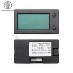 DC 300V 50/100/200/400A LCD Hall Coulomb Voltage Current Battery Power Meter