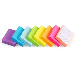 Winner Aura Sticky Notes 1.5×2 inch Bright Colors Self-Stick Pads 8 Pads/Pack