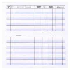 Larger Lines 20 Pack Checkbook Register, Check Registers for Personal Use, Blank
