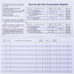 24PCS Check Registers For Personal Checkbook, Easy To Read Checkbook Register