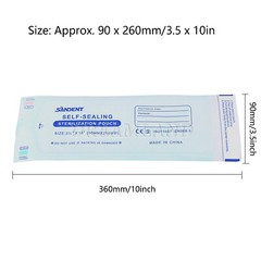 Self Seal Sterilization Pouches – Autoclave Sterilizer Bags 3.5×10 Tattoo