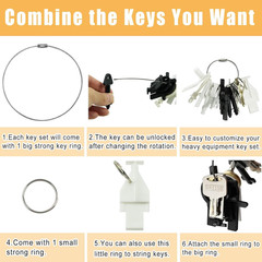 21-Piece Dispenser Key Set for Various Paper Towel & Soap Dispensers
