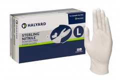 HALYARD STERLING 45271 Nitrile Powder-Free LARGE Exam Gloves Box of 100 Gloves