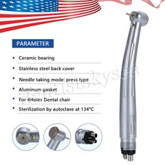 Turbina SANDENT LED Fiber Optic Handpiece E-generator Internal 3 spray 4 holes