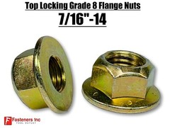 7/16-14 Grade 8 Flange Frame Bolt Yellow Zinc Plated (All Sizes & Qty’s) 7/16″