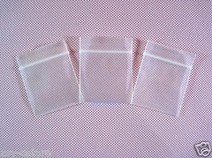 500 Thick Reclosable Zipper Clear Poly Storage Bags 4 Mil_1.2″ x 1.5″_30 x 40mm