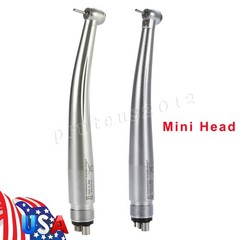 Mini Small Head Dental High Speed Handpiece Pediatric No/LED Fiber Optic 4Hole