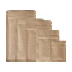 QQ Studio Pack of 100 Double Sided Brown Kraft QuickQlick™ Gardening Storing Bag