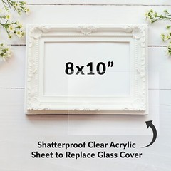 Clear Cast Plexiglass 8×10 Acrylic Sheet – High-Clarity, Multipurpose – 5 Pack