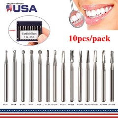 10-100 US Dental Fast High Speed Handpiece Burs Round Tungsten Carbide FG Bur po