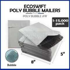 1-15000 #000 4×8 “EcoSwift” Poly Bubble Padded Envelopes 5 x 8 ~ X-Wide Mailers