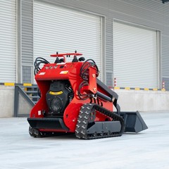 NEW 2645Lbs Tracked Mini Skid Steer Loader 23HP 3-Pumps Dual Level Operation EPA