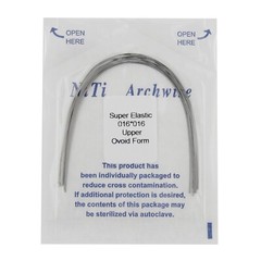 US 100PCS Orthodontic Niti Arch Wire Super Elactic Ovoid Form Round Rectangular