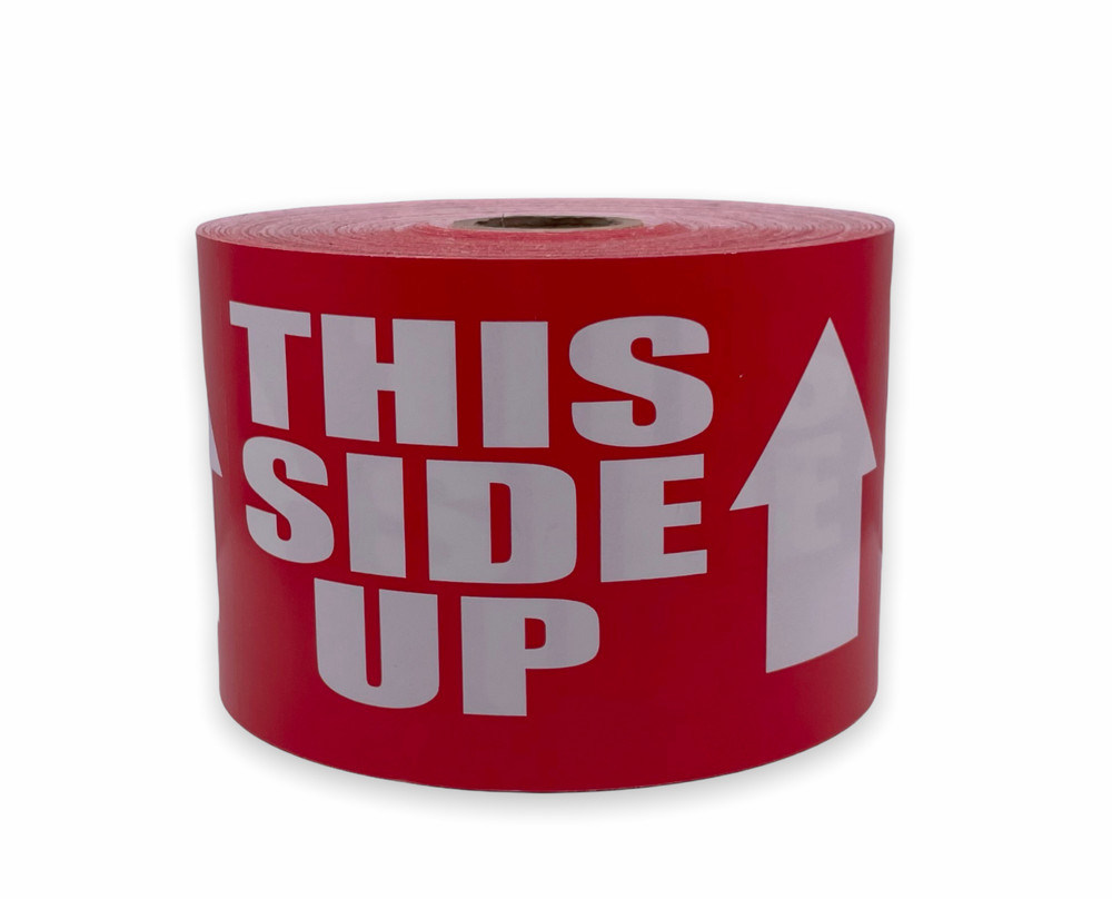 3×5 This Side Up | Arrow Shipping Warning Stack Stickers | 300 Labels