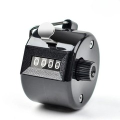 Hand Tally Counter, Handheld 4 Digit Lap Counter, Manual Mechanical Clicker HO