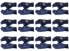12- MaxiFlex THIN LIGHWEIGHT Nitrile Grip Palm Coated PROTECTIVE WORK GLOVES SML