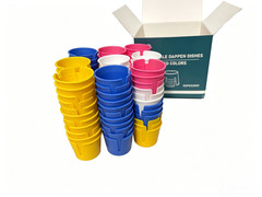 100PCS Plastic Dappen Dishes Assorted Colors Dental Mixing Bowls