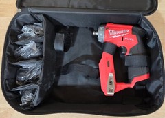 New Milwaukee M12 FUEL Installation Drill/Driver 4-in-1 attachments Bag 2505-20