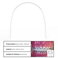 AZDENT Dental Orthodontic Stainless Steel Arch Wire Round Nature Form 10pcs/pack