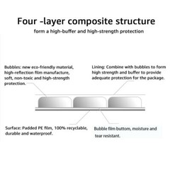 #000 4×8 (4×7) White Poly Bubble Mailer Self Padded Envelope Bag 25,50,100,200