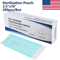 Sterilization Pouches- 3.5 ” x 10 ” Dental Medical Self Seal Pouch Bag 200 Bags