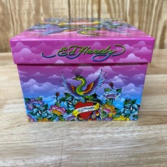 Ed Hardy Lisa Frank Love Kills Slowly Peacock Heart Design Hanging File Box 2009
