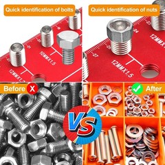 55 Nut and Bolt Thread Checker Thread Checker Standard and Metric…..