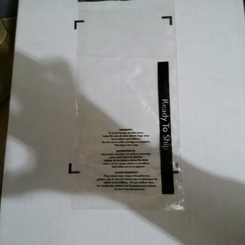 3000/CS 6×14 Suffocation Warning Bags Clear, Permanent Seal with “Ready To Ship”