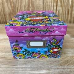 Ed Hardy Lisa Frank Love Kills Slowly Peacock Heart Design Hanging File Box 2009