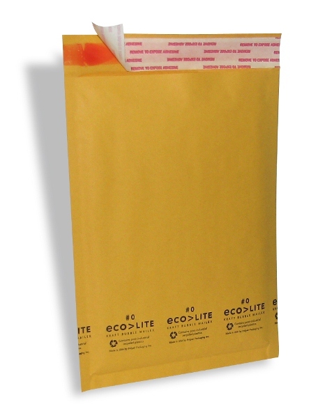 75 #0 6.5×10” Ecolite Kraft Bubble Mailers Padded Envelopes CD DVD – TheBoxery