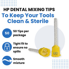 Yellow Dental Impression Mixing Tips (50 pcs)
