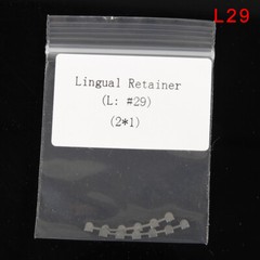 Dental Lingual Retainer Splits Wire Mesh Mark Backing Orthodontic 2pcs/Bag