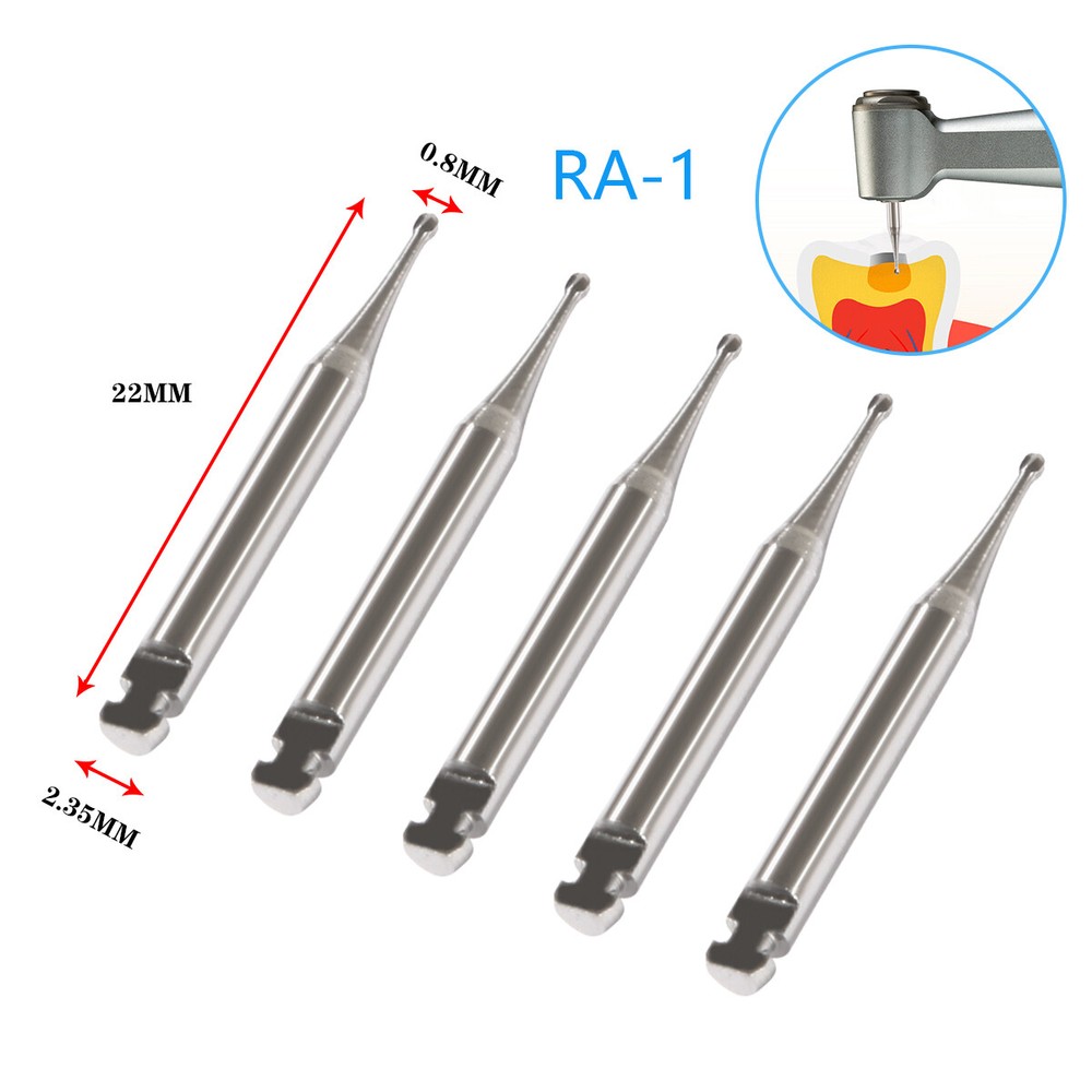 Dental Round Carbide Bur for Slow Speed Latch Type Handpiece RA 1# – 8# Burs