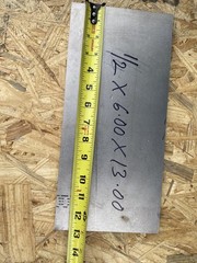 Titanium Plate 6.00 ”X 13.00 ”X 1/2”THK 6AL-4V Grade 5