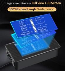 200A Shunt DC Battery Monitor Meter LCD Display 0-200V Volt Amp for Car RV Solar