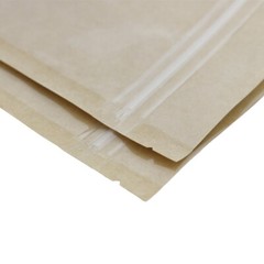 50/100 Clear Kraft Paper Resealable Stand Up Zipper Seal Lock Pouch Food Storage