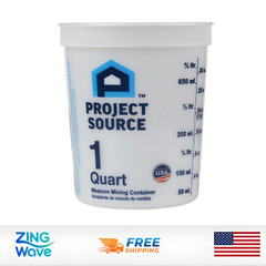 Project Source BPA-Free Plastic White Measure mixing bucket
