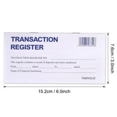 24 PCS Check Registers for Personal Checkbook, Easy to Read Checkbook Register