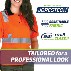 5 Pack Hi-Vis Orange Safety Workwear Short Sleeve Polo Shirt Top Reflective Tape