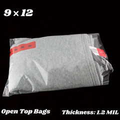 9×12 Clear Plastic Bags Packing Shipping Lay Flat Open Top Poly Baggie 1.2 Mil