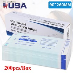 200Pcs/Box Dental Disposable Self-sealing Sterilization Pouches Autoclave 3.5*10
