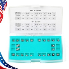 AZDENT Dental Orthodontic Self-Ligating Brackets Mini Roth.022 Metal Brace