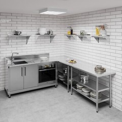 10 in. x 16 in. Stainless Steel Wall Shelf