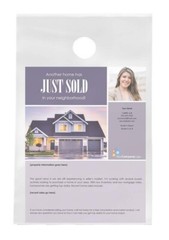 Frosted Transparent 9 1/2″ x 15″ Plastic Poly Door Knob Hanger Bags