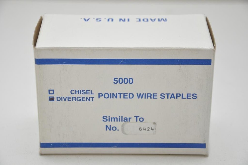 Duo-Fast 6424D 3/4″ Divergent Point Staple, 1 case of 10 boxes (Made by Zeb)