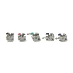 Dental Orthodontic Brackets Metal Brace MIM MINI Roth MBT 022 018 345 With Hooks