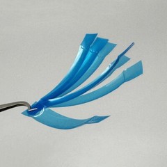Dental Contoured Anterior Matrix Bands Polyester Blue Strip Restoration Matrices