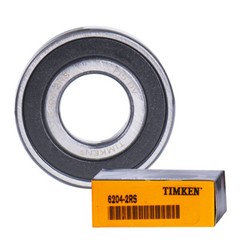 (2 PACK) USA TIMKEN 6204-2RS C3 20X47X14MM Double Rubber Seal Bearings