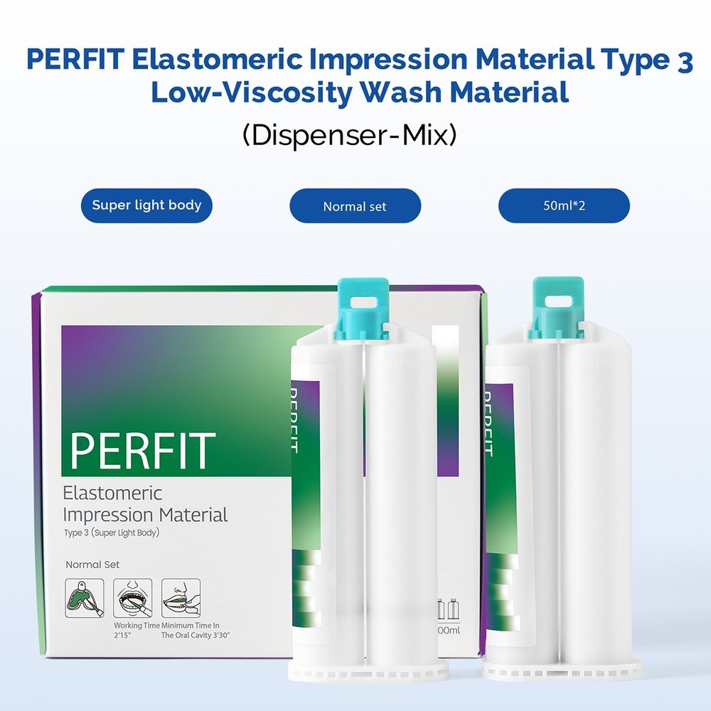 Dental Elastomeric Impression Material Normal/Fast Set Dispenser-Mix Type 1/2/3