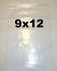 25 Zip-Top Storage Bags 9”x 12” Clear Thick 4 Mil Food Grade Freezer Bags 9×12